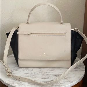 Kate spade b&w shoulder bag with crossbody strap